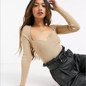 ASOS Design Sweetheart Neckline Top